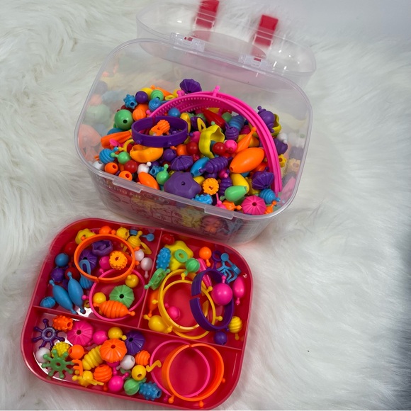 New Snap Pop Beads for Kids Jewelry Making Kit DIY Bracelets Hairband - Picture 12 of 13